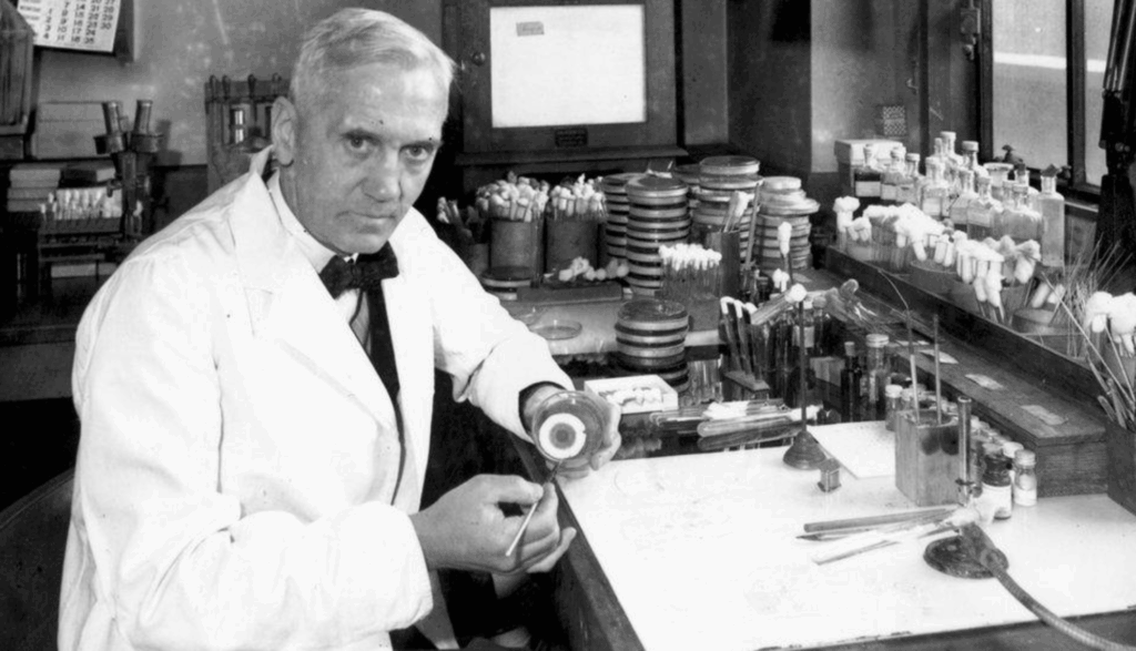 Scottish bacteriologist Alexander Fleming